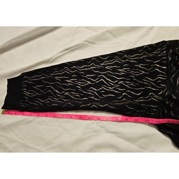 Jane + Delancey Black Abstract Print Tunic Top Sz 1X Lagenlook Cozy Comfort - Picture 8 of 10